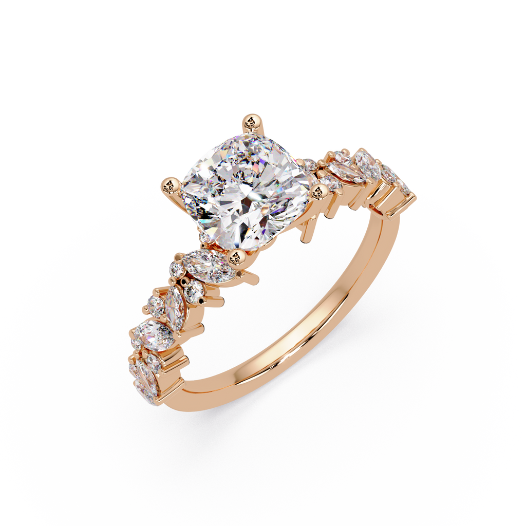 Nature Inspired Diamond Engagement Ring