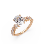 Floral Engagement Ring
