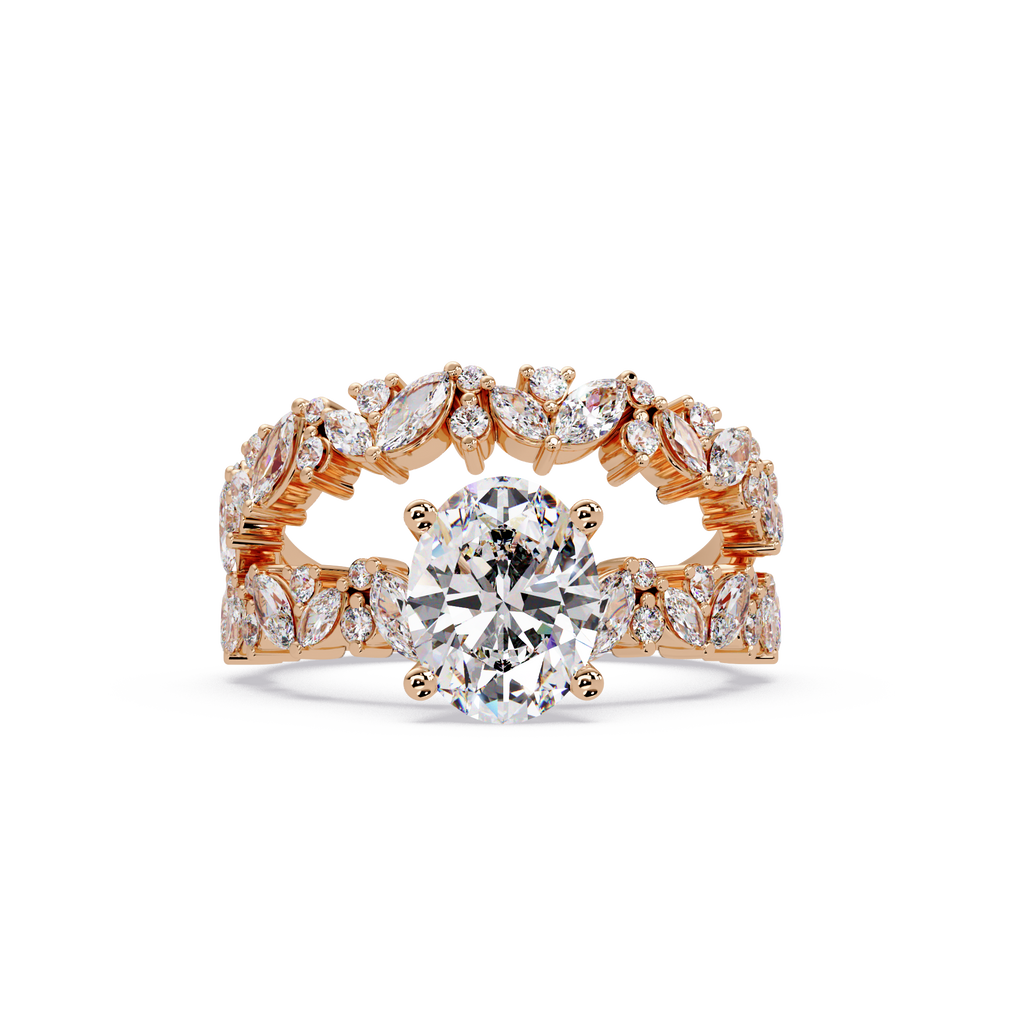Floral Engagement Ring
