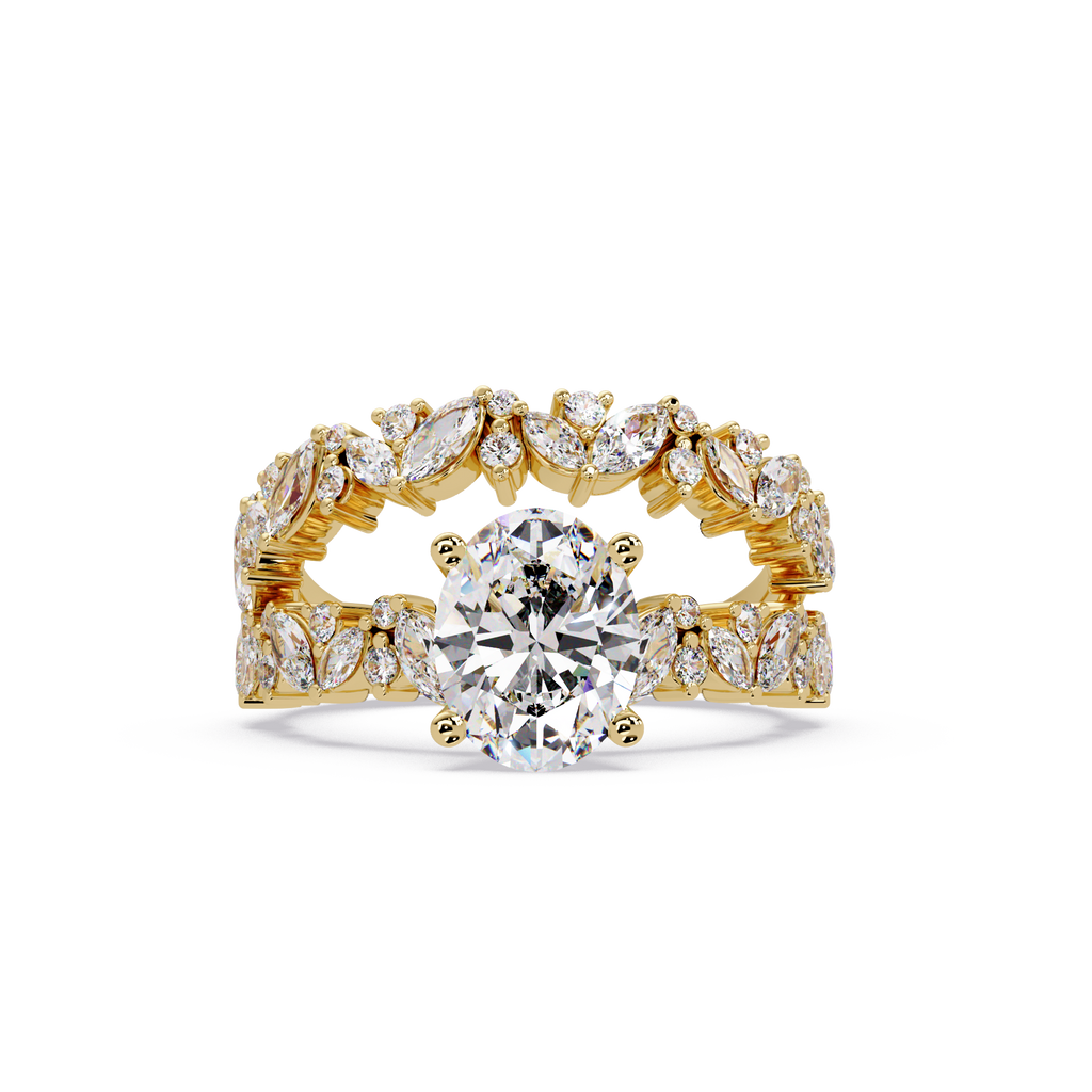 Floral Engagement Ring