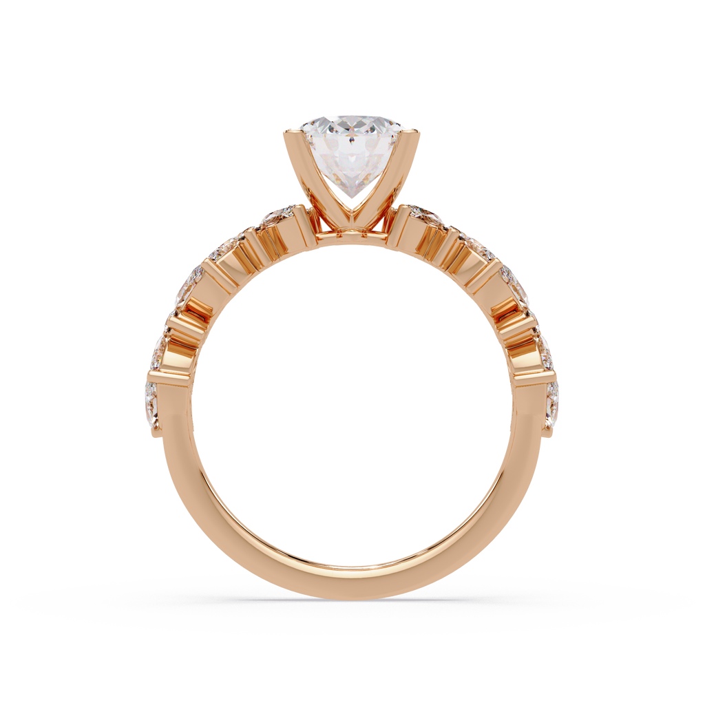 Floral Engagement Ring