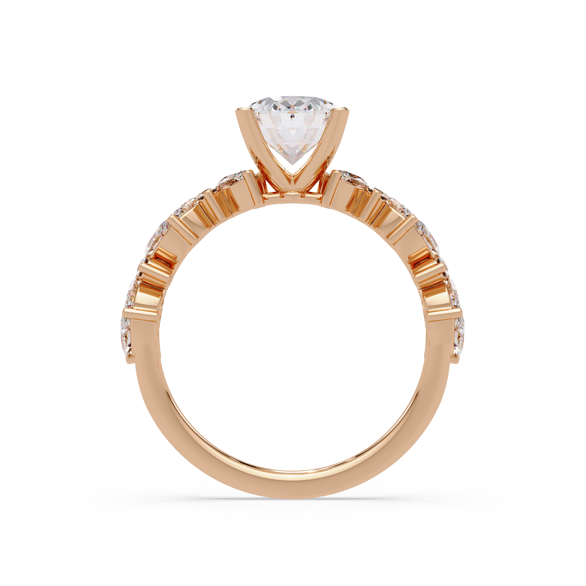 Floral Engagement Ring