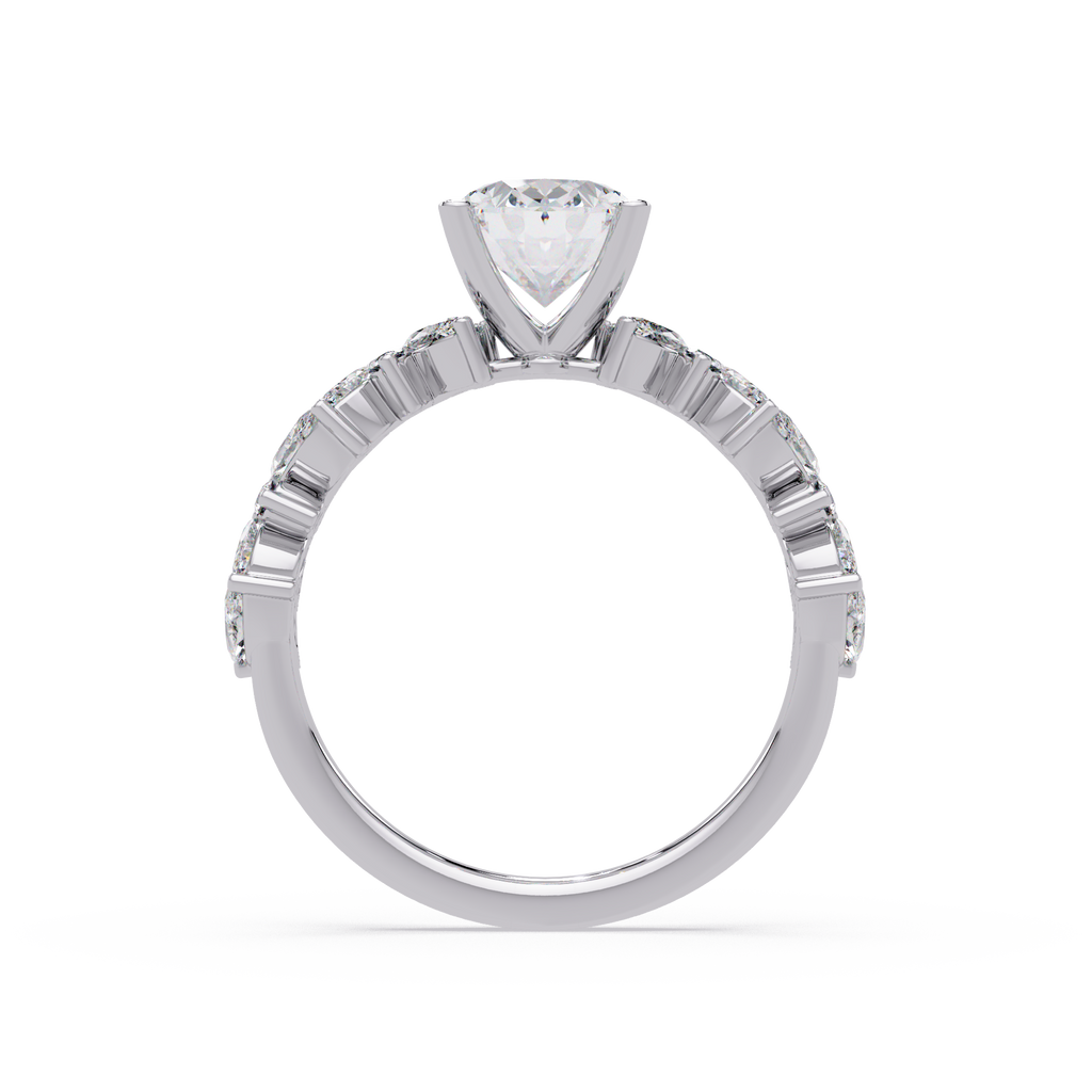 Floral Engagement Ring
