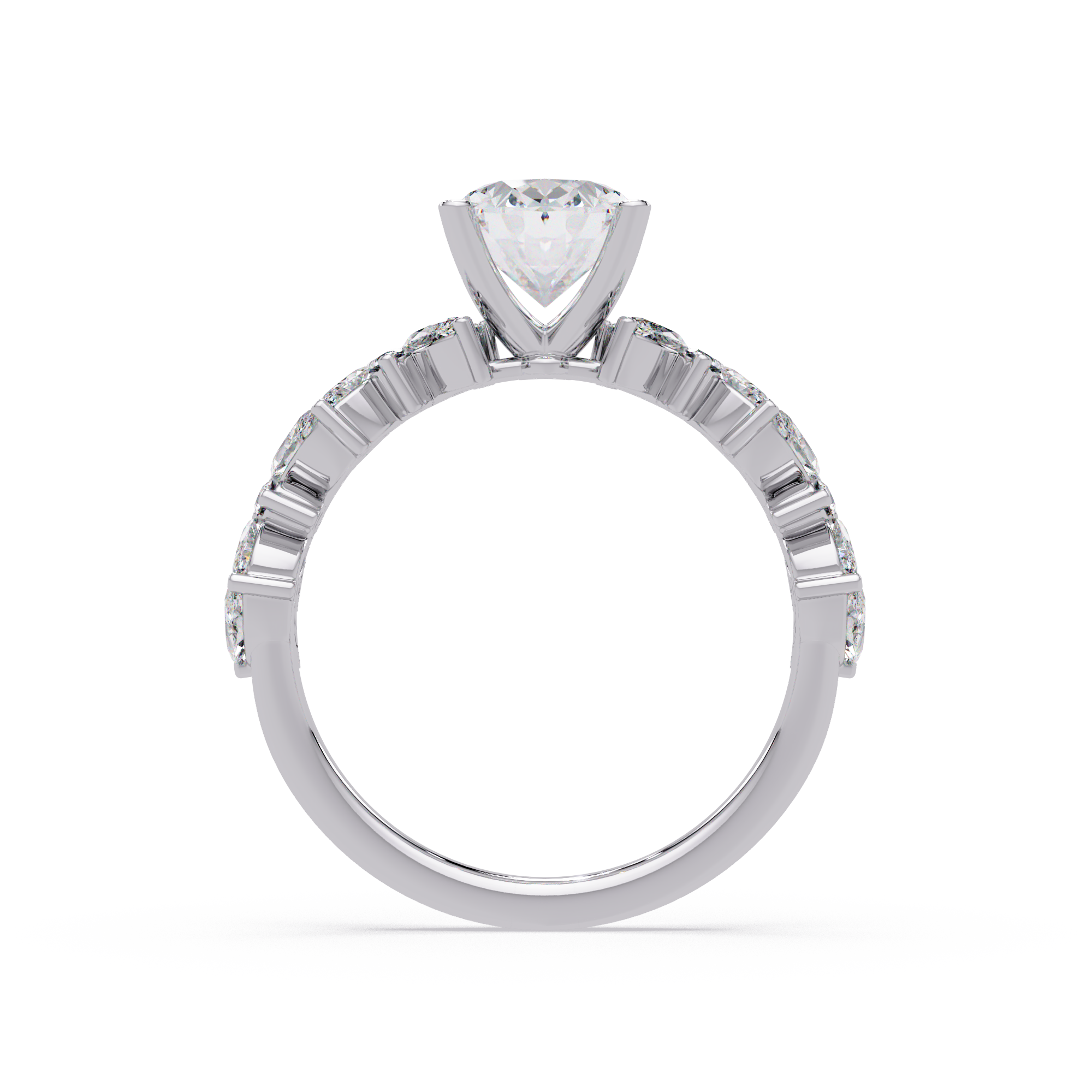 Floral Engagement Ring