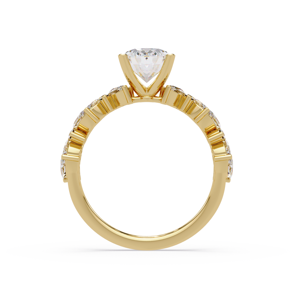 Floral Engagement Ring