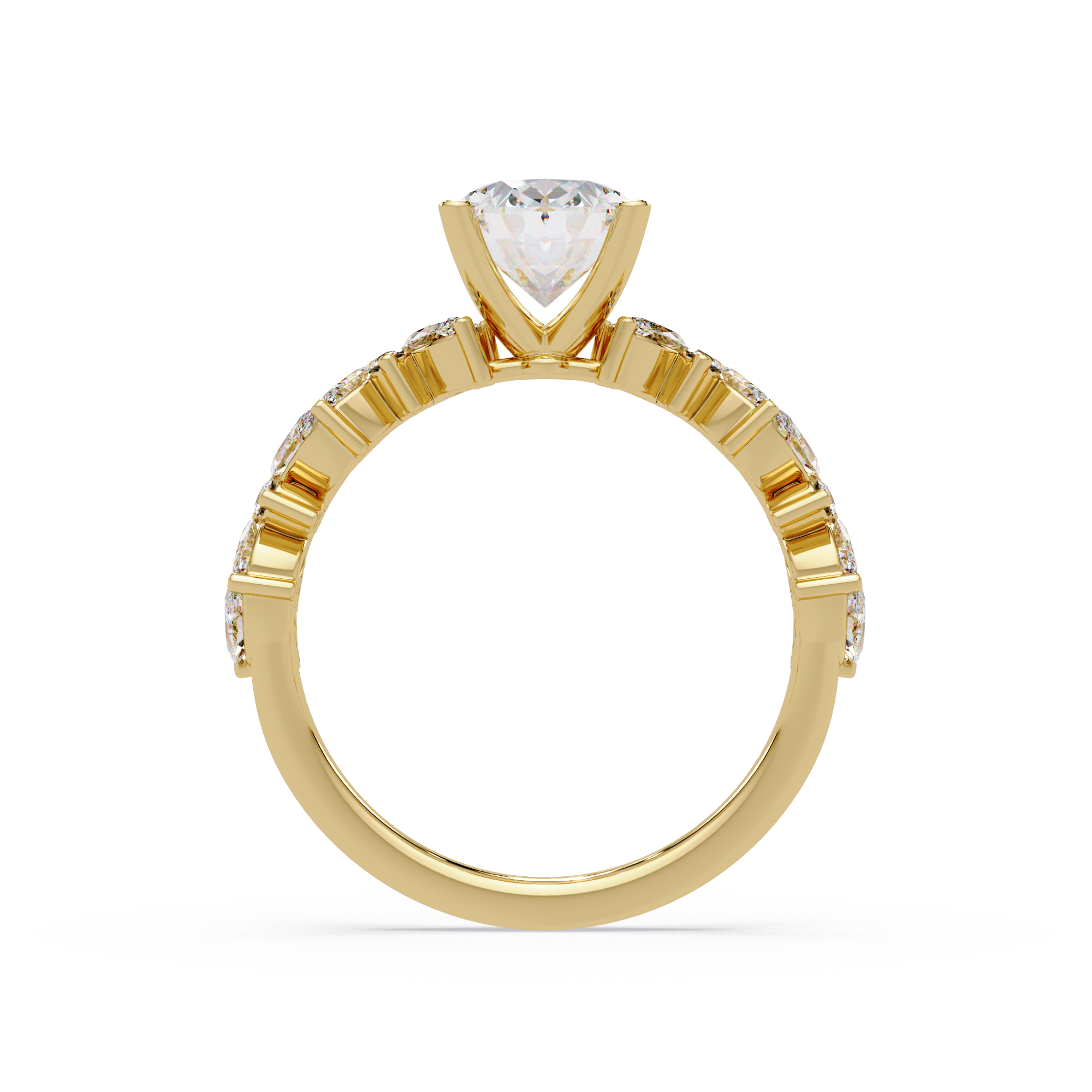Floral Engagement Ring