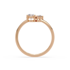 Pear & Oval Diamond Toi et Moi Engagement Ring