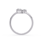 Pear & Oval Diamond Toi et Moi Engagement Ring