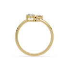 Pear & Oval Diamond Toi et Moi Engagement Ring