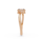 Pear & Oval Diamond Toi et Moi Engagement Ring