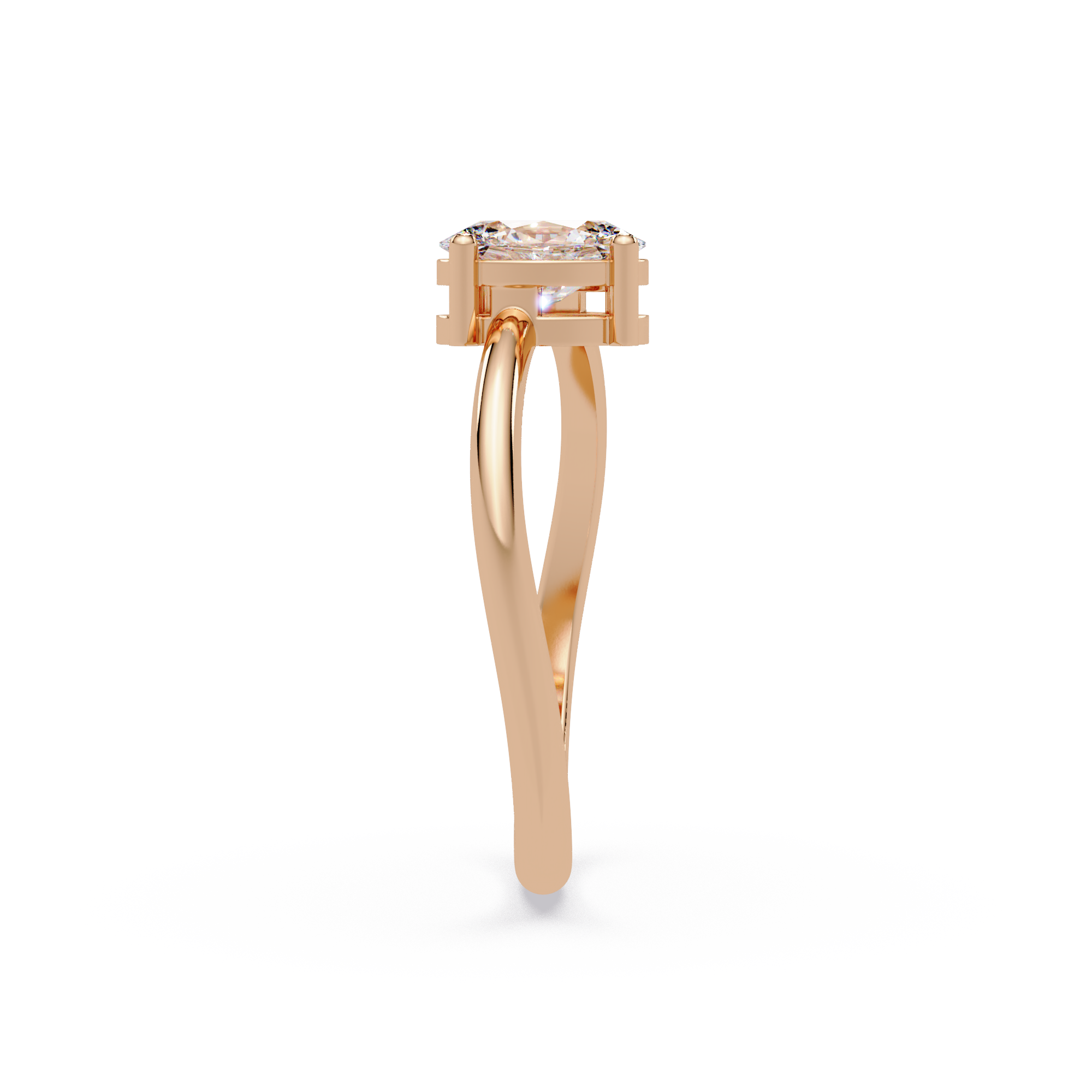 Pear & Oval Diamond Toi et Moi Engagement Ring