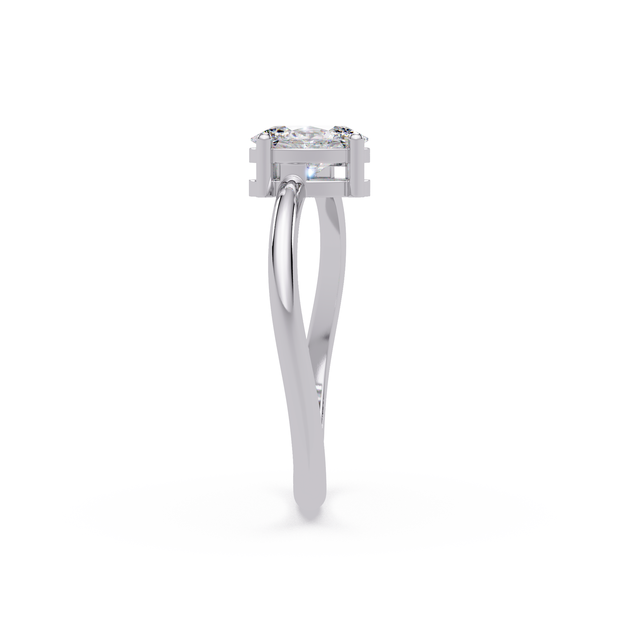 Pear & Oval Diamond Toi et Moi Engagement Ring