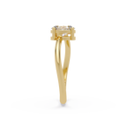 Pear & Oval Diamond Toi et Moi Engagement Ring
