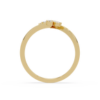 Marquise Diamond Leaf Engagement Ring