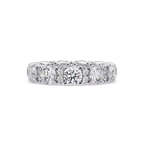 Round Cut Diamond Eternity Band in Gold