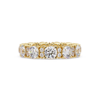 Round Cut Diamond Eternity Band in Gold