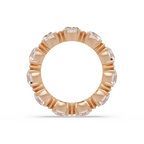 Round Cut Diamond Eternity Band in Gold