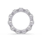 Round Cut Diamond Eternity Band in Gold
