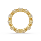 Round Cut Diamond Eternity Band in Gold