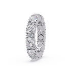 Round Cut Diamond Eternity Band in Gold
