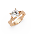Round Cut Celtic Knot Solitaire Engagement Ring