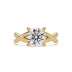 Round Cut Celtic Knot Solitaire Engagement Ring