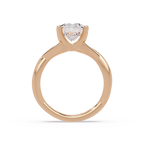 Round Cut Celtic Knot Solitaire Engagement Ring