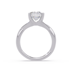 Round Cut Celtic Knot Solitaire Engagement Ring