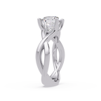 Round Cut Celtic Knot Solitaire Engagement Ring