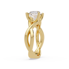 Round Cut Celtic Knot Solitaire Engagement Ring