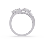 Marquise & Pear Diamond Multi-Row Wrap Ring