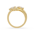 Marquise & Pear Diamond Multi-Row Wrap Ring