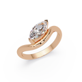 Minimalist Marquise Cut Solitaire Engagement Ring