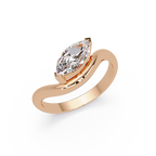 Minimalist Marquise Cut Solitaire Engagement Ring
