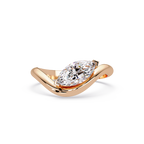 Minimalist Marquise Cut Solitaire Engagement Ring