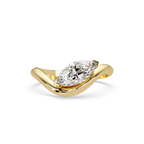 Minimalist Marquise Cut Solitaire Engagement Ring