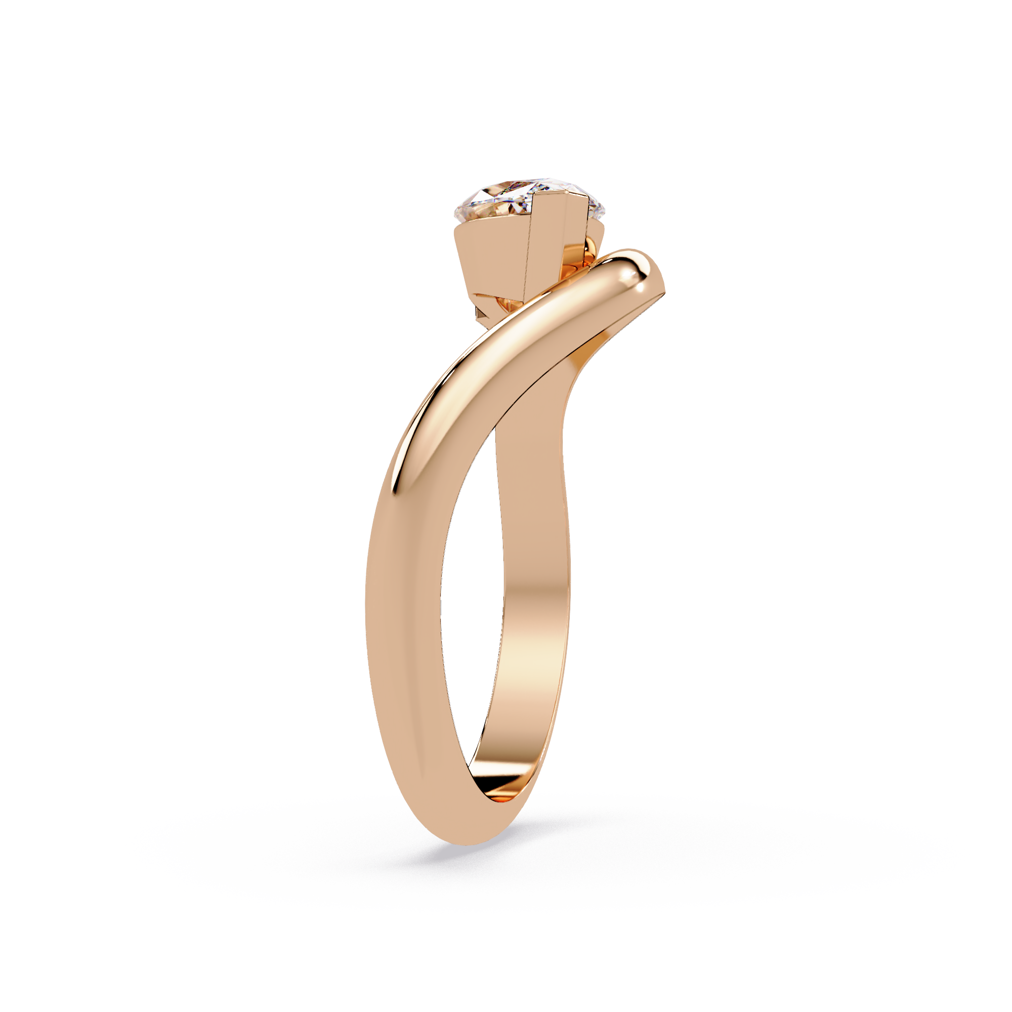 Minimalist Marquise Cut Solitaire Engagement Ring