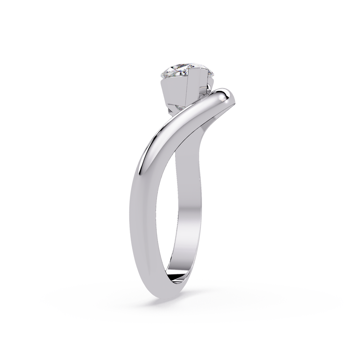 Minimalist Marquise Cut Solitaire Engagement Ring