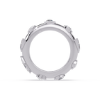 Modern Multi Shape Bezel Diamond Band Ring
