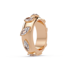 Modern Multi Shape Bezel Diamond Band Ring