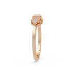 Customizable Baguette & Round Diamond Engagement Ring | Three-Stone Ring