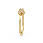 Customizable Baguette & Round Diamond Engagement Ring | Three-Stone Ring