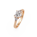 Heart Cut Three Stone Engagement Ring