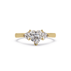 Heart Cut Three Stone Engagement Ring