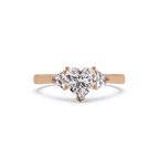 Heart Cut Three Stone Engagement Ring