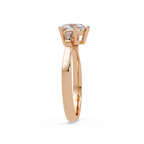 Heart Cut Engagement Ring with Custom Baguette Side Stones