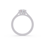 Princess Cut Solitaire Split Shank Engagement Ring