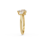 Pear-Shaped Three-Stone Diamond Engagement Ring