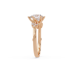Heart Cut Diamond Ring with Round, Pear & Marquise Accent Stones