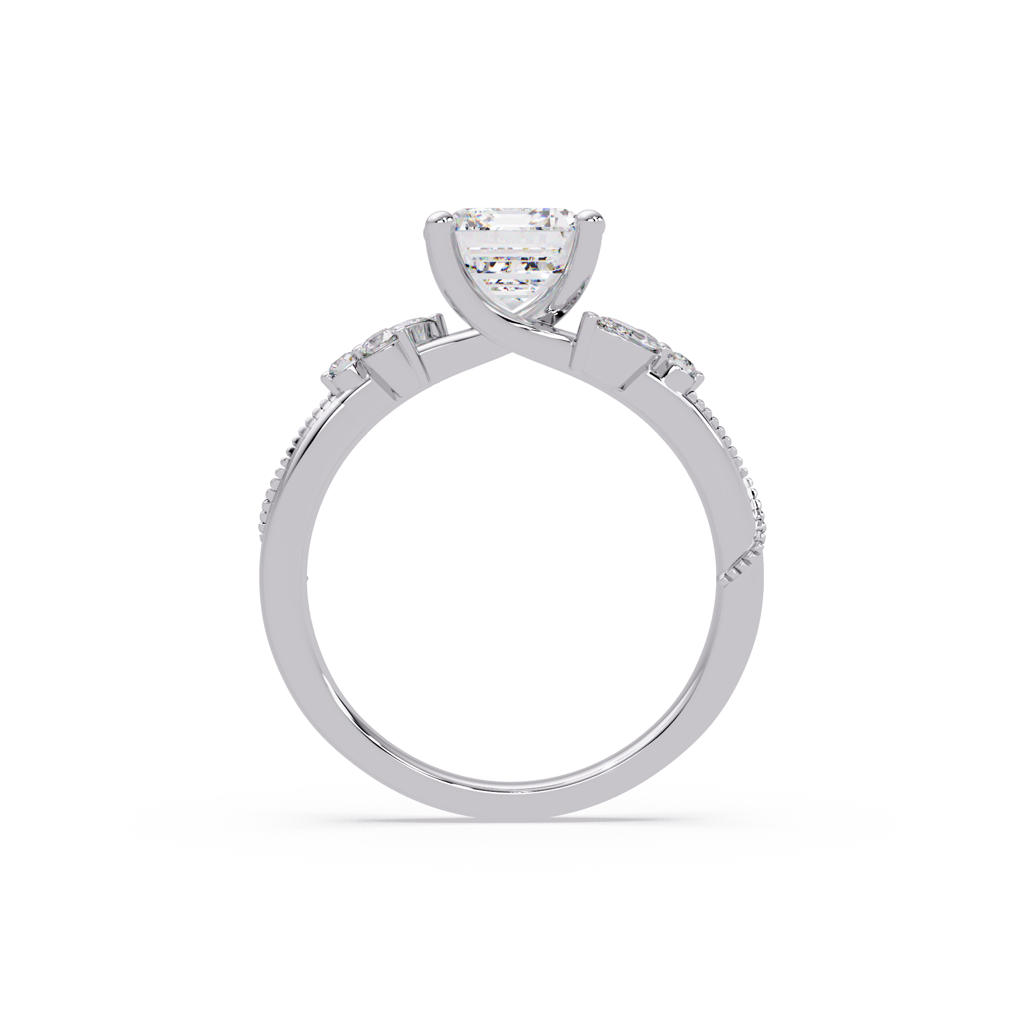 Artisan Emerald Cut Diamond Ring